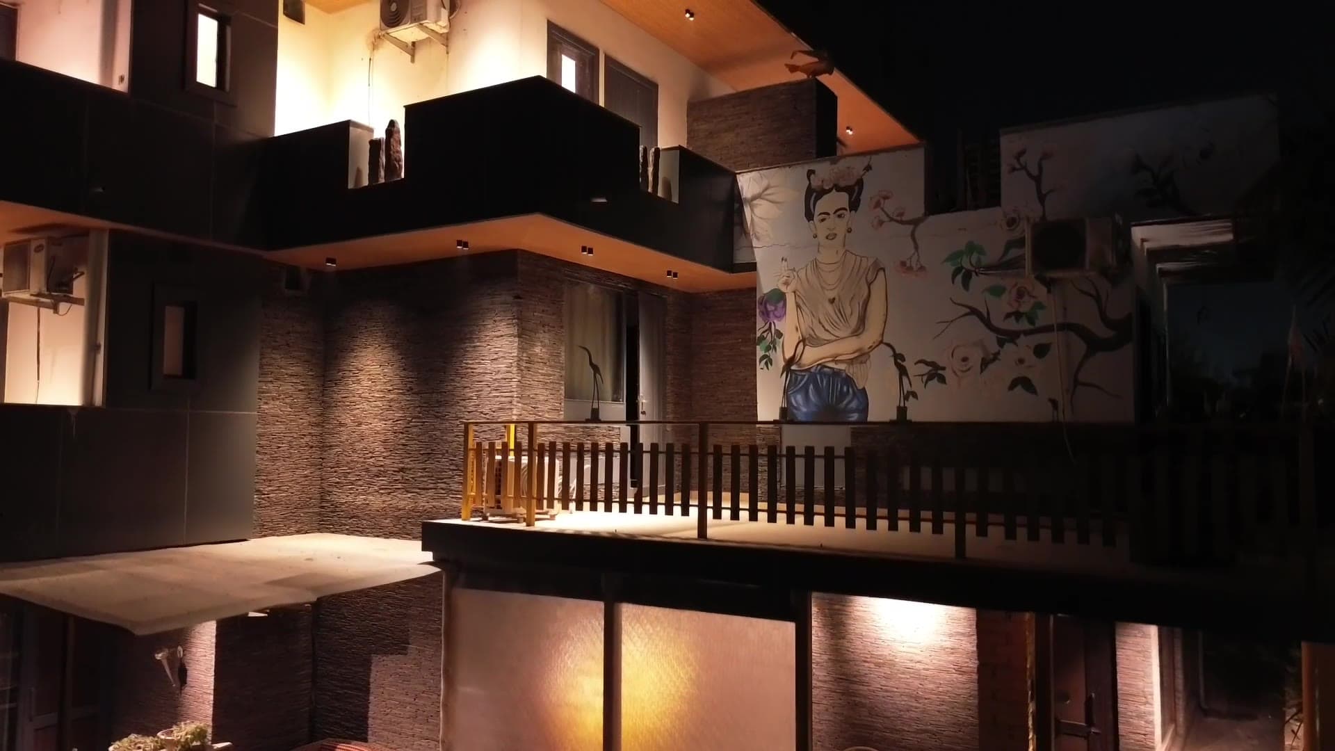 Aakriti Hotels lit at night, Sector 23 Gurugram